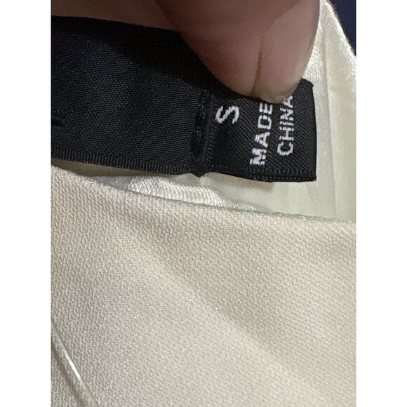 One-Shoulder Fringe Midi Dress In Ivory By Lulus -‎ S NEW - Picture 5 of 6